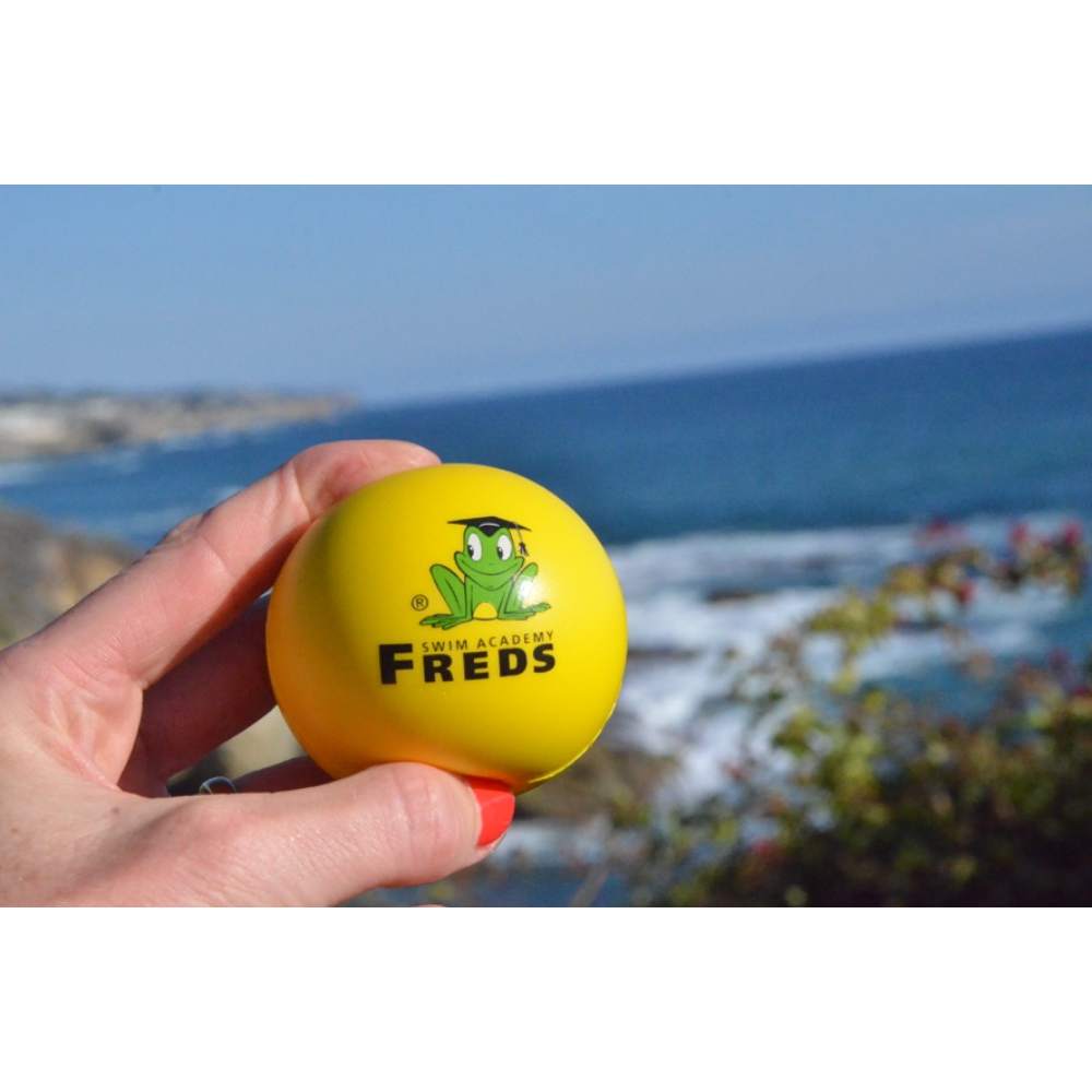 Freds Swim Academy - Smiley Soft Ball - Yellow - 6 cm