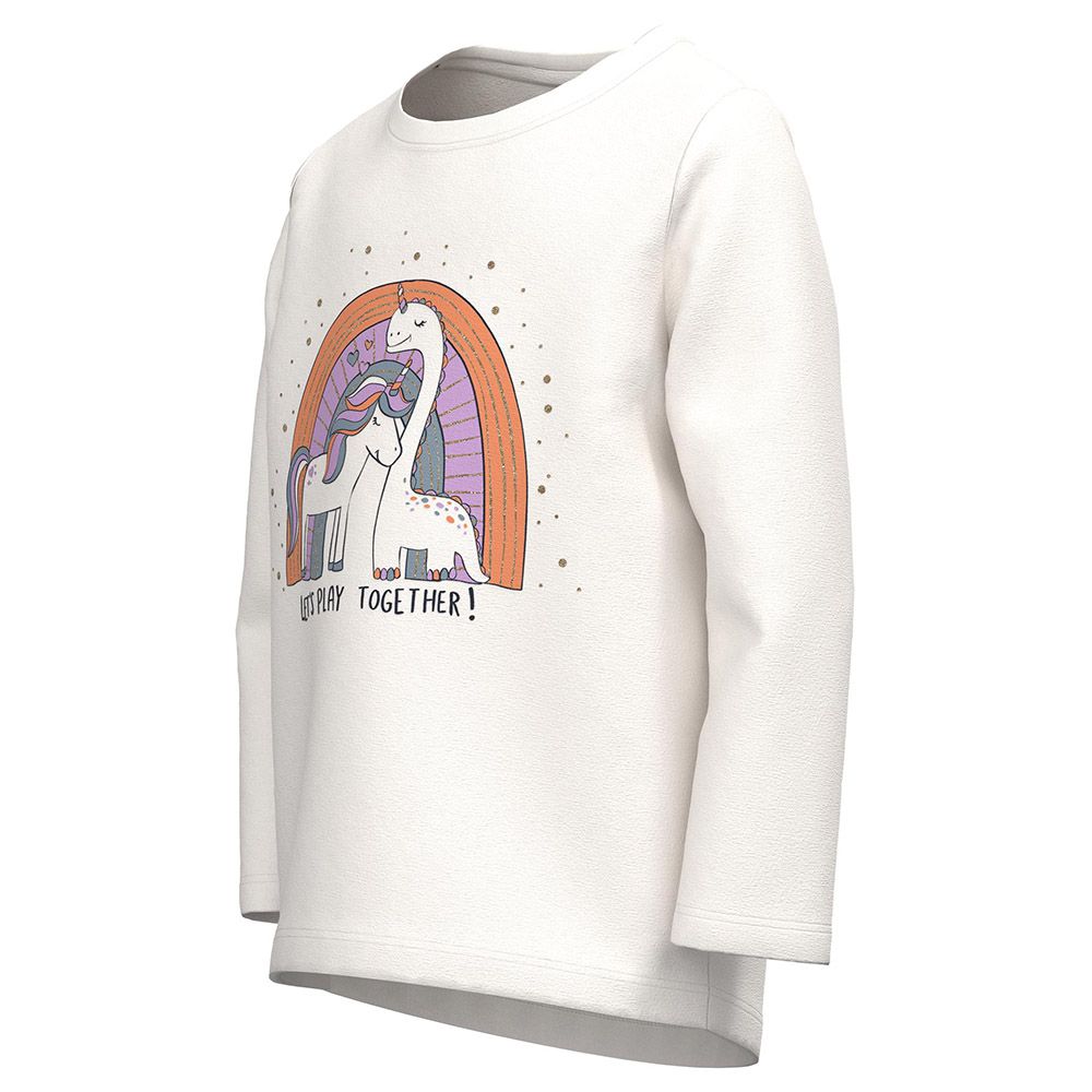 Name It - Long Sleeves T-Shirt - White Alyssum