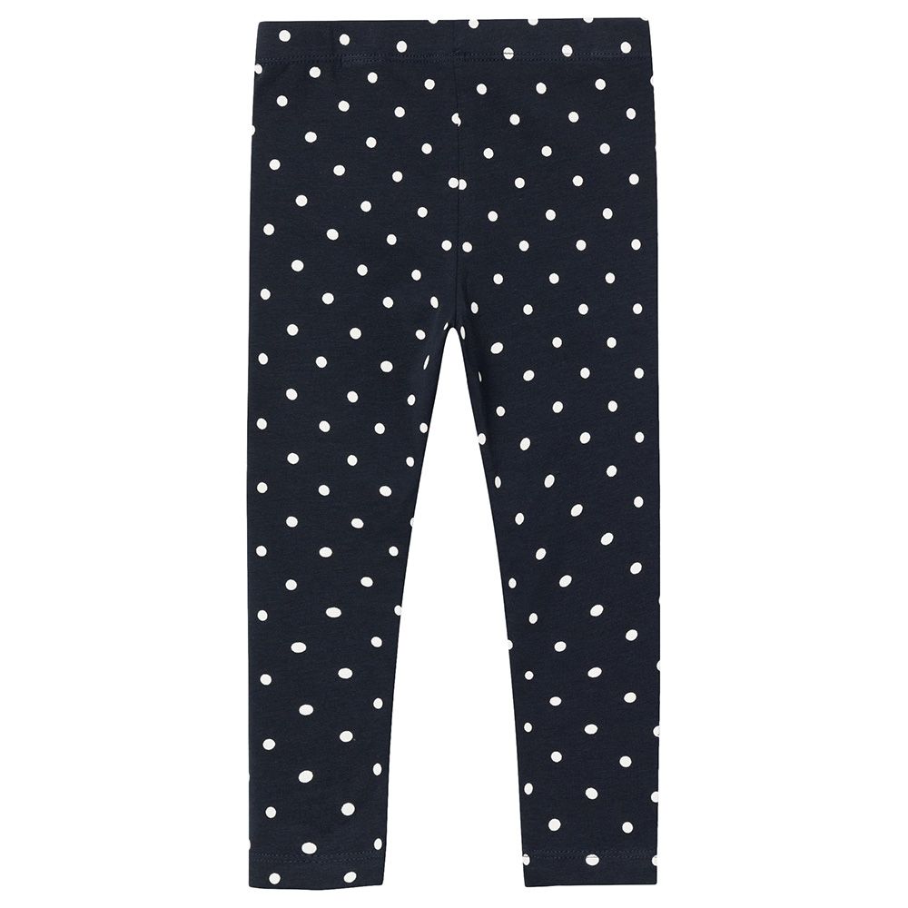 Name It - Girls Polka Dot Leggings - Dark Sapphire