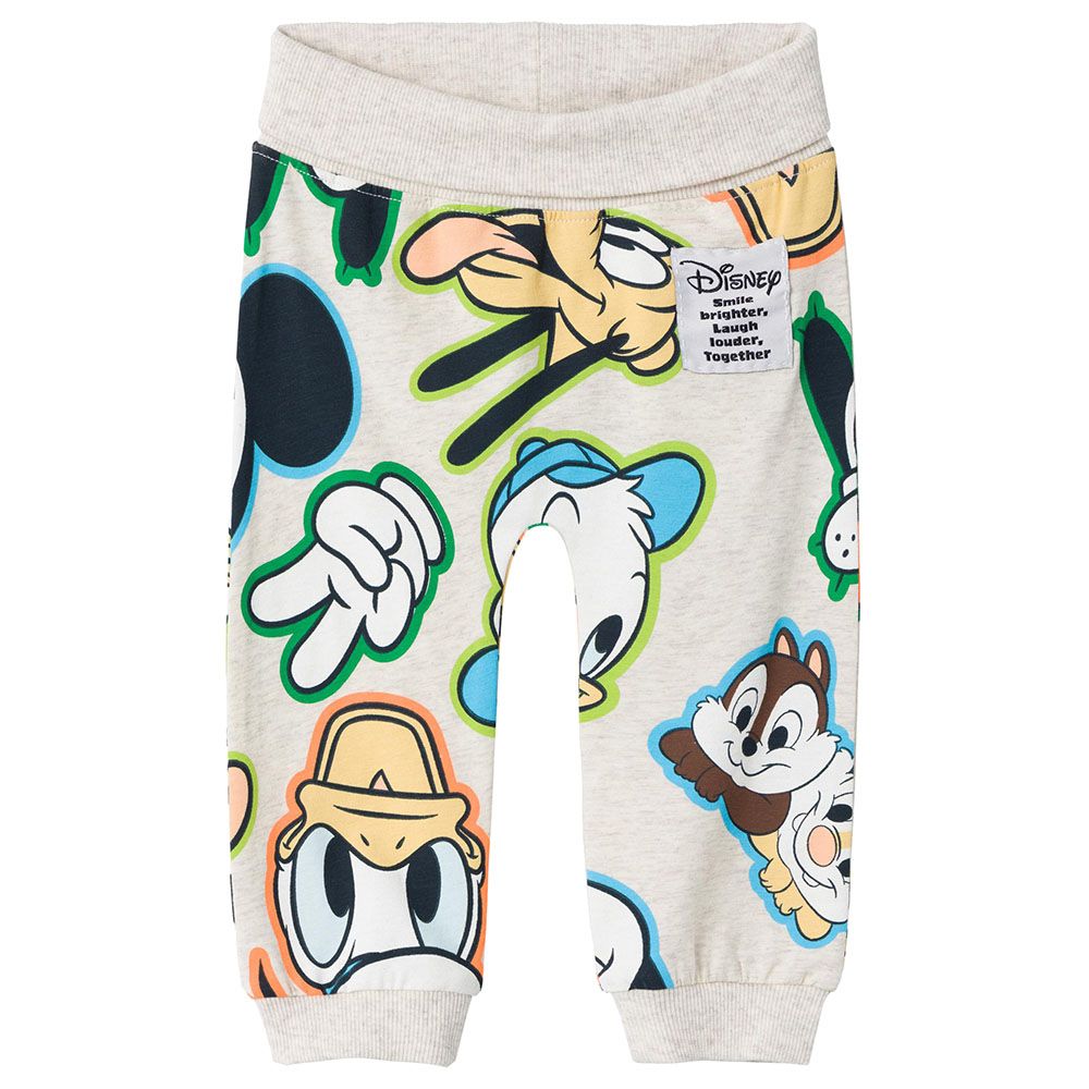 Name It - Mickey Print Joggers - Peyote Melange