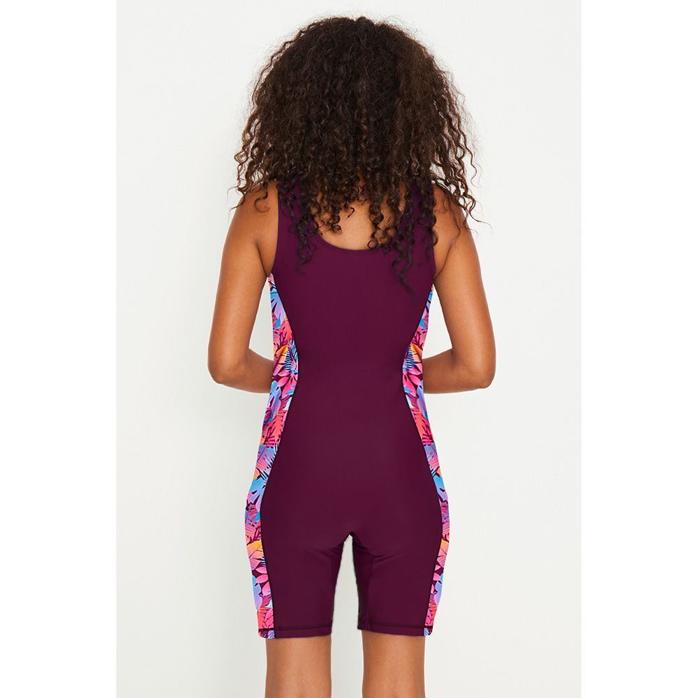 Coega Sunwear - Ladies 1pc Swim Suit - Purple Tropical