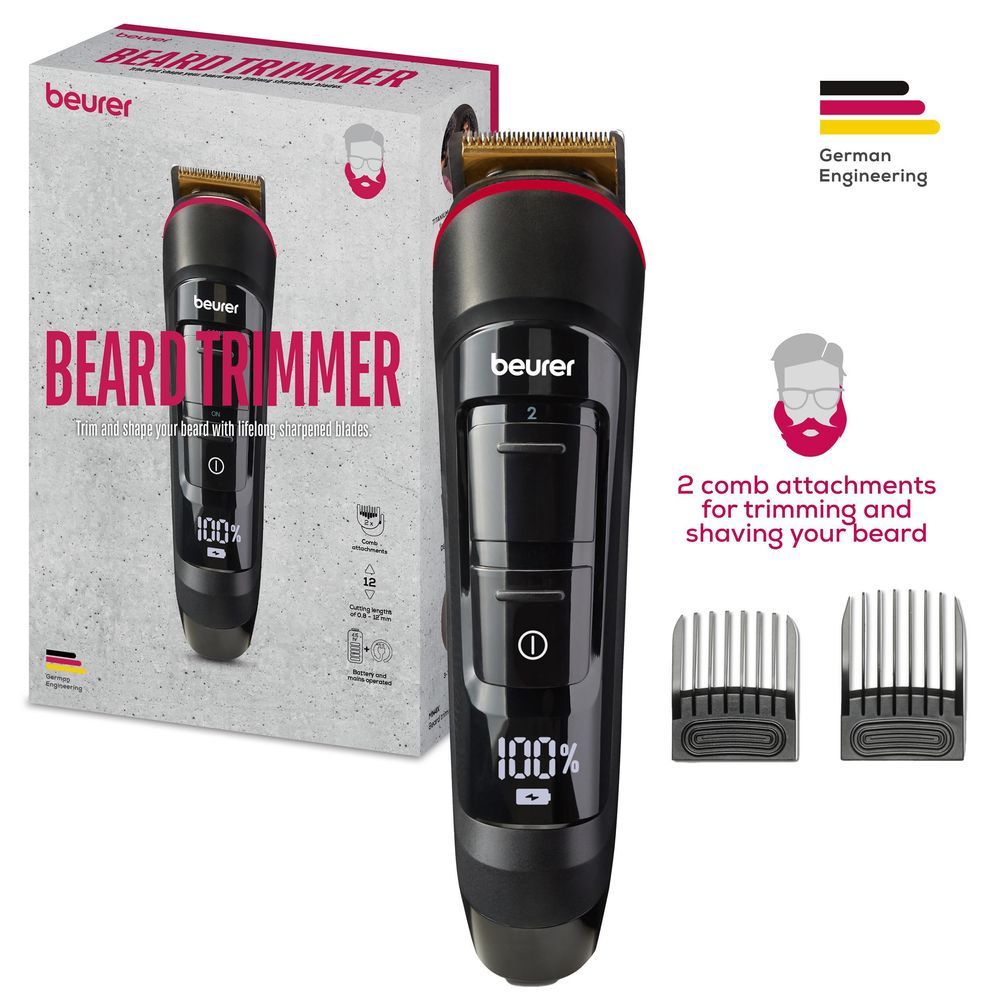 Beurer - Mn4x Men's Beard Trimmer - Black