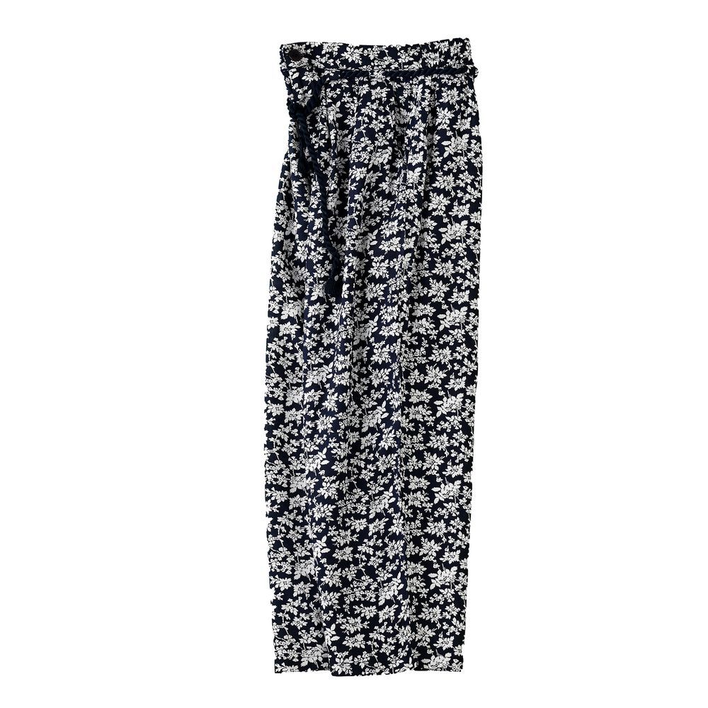 Jelliene - Girls' Floral Wide Leg Pants - Black