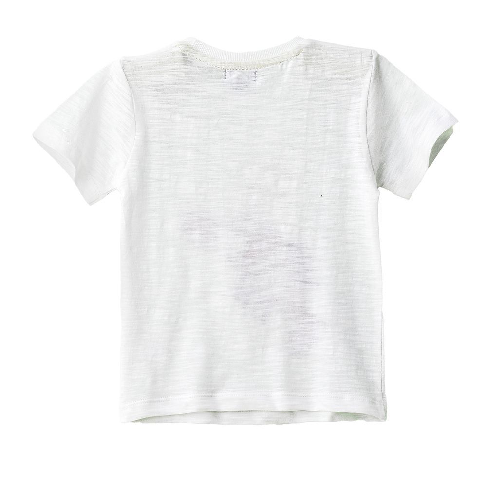 Boys' White Lobster Graphic Cotton T-Shirt