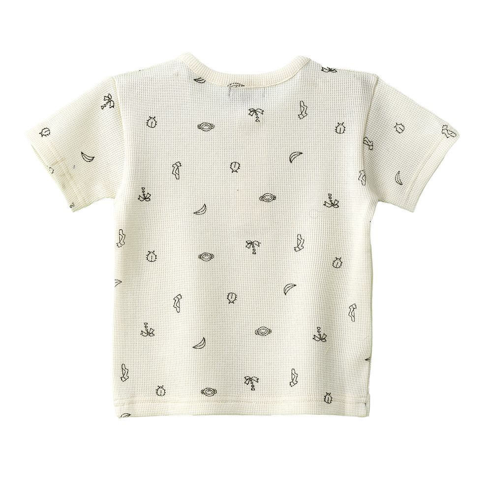 Jam - Crisp White Pineapple Cotton Tee For Girls