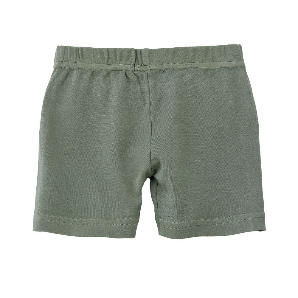 Jam - Boys Solid Green Cotton Shorts