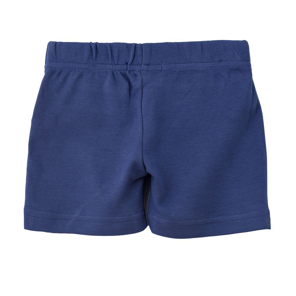 Jam - Boys Solid Navy Blue Cotton Shorts