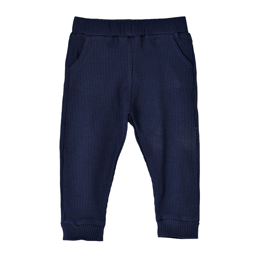 Jam - Boys' Textured Elastic Waist Joggers - Navy Blue