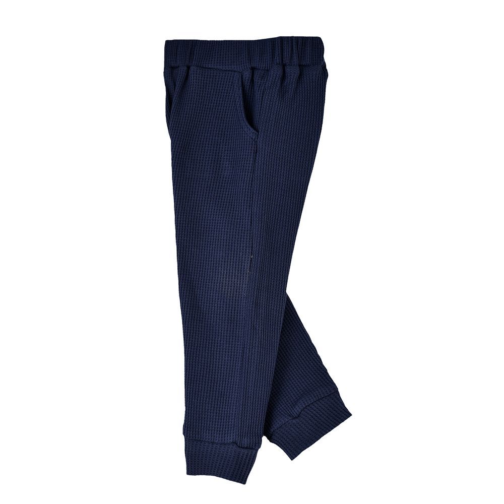 Jam - Boys' Textured Elastic Waist Joggers - Navy Blue