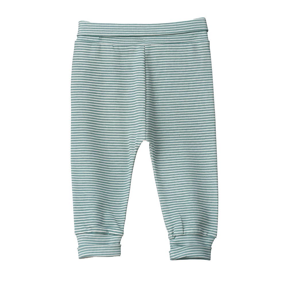 Jam - Boys' Teal And White Striped Cotton Pants