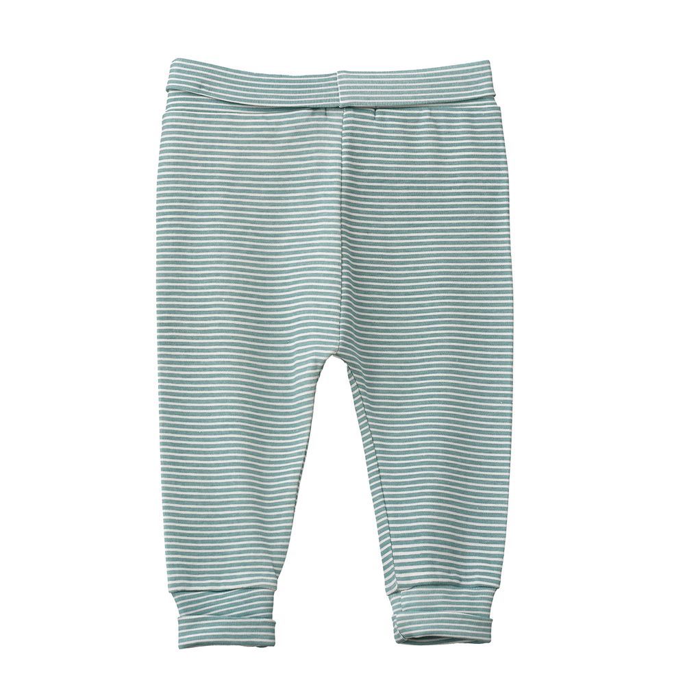 Jam - Boys' Teal And White Striped Cotton Pants