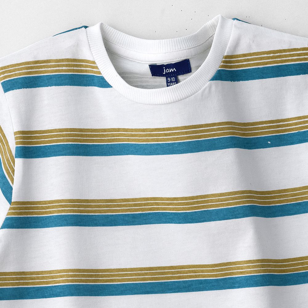 Jam - Nautical Striped Cotton Tee For Boys