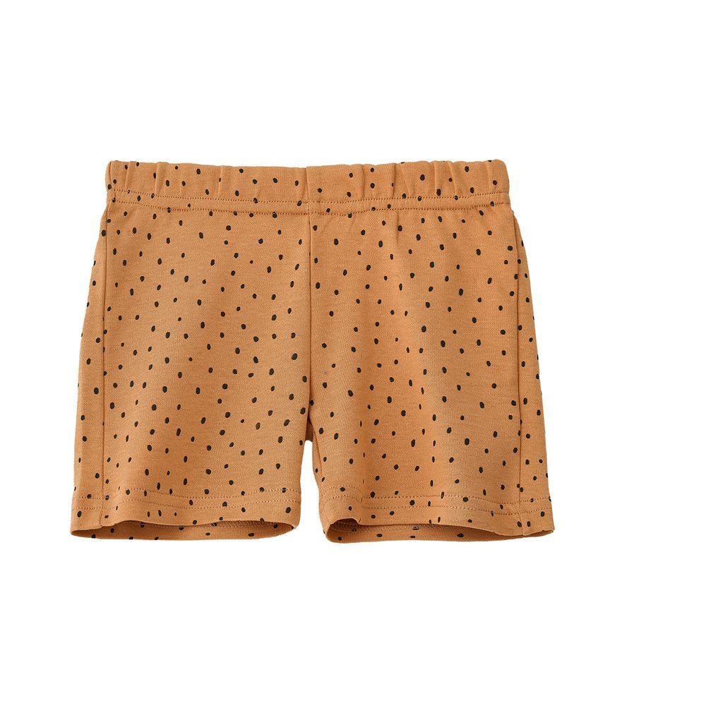 Jam - Boy's Polka Dots Knitted Cotton Shorts - Brown