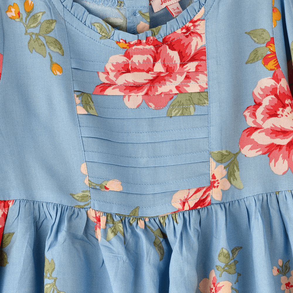 Jelliene - Girl's Floral Print Dress