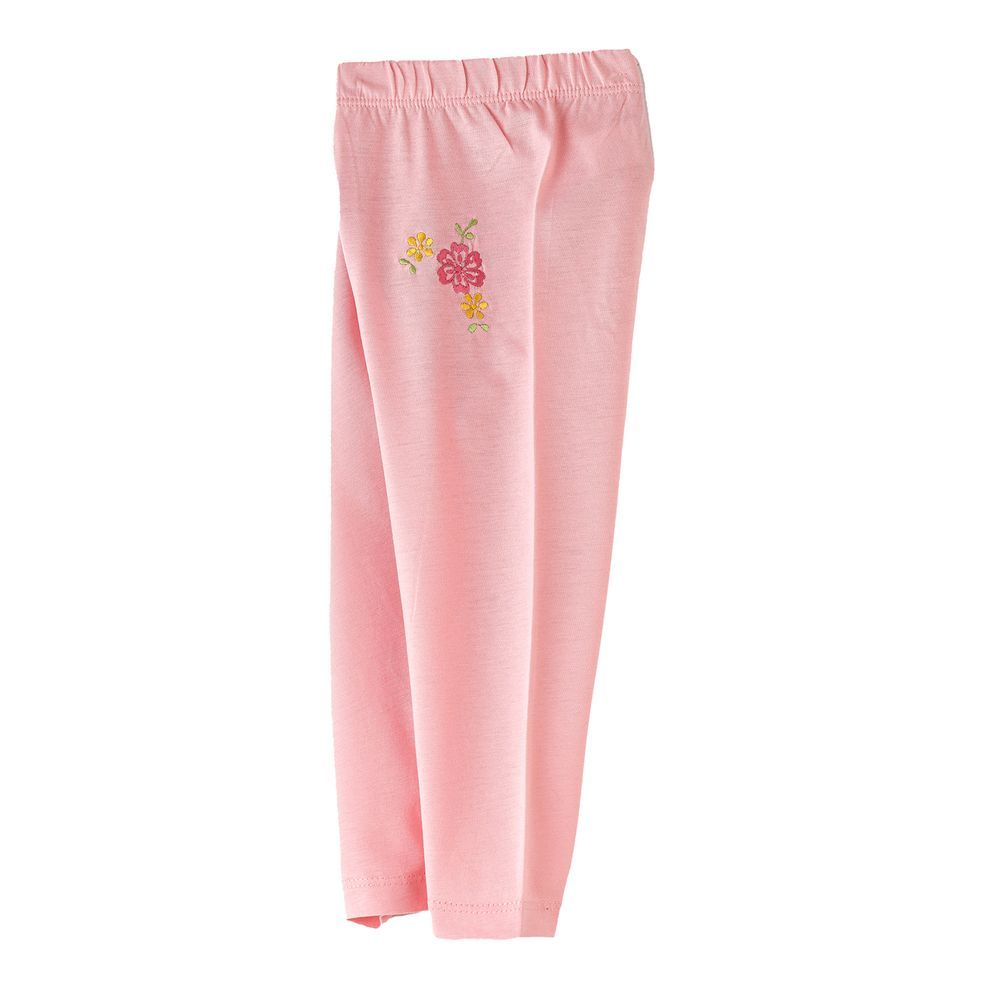 Jelliene - Girls' Embroidered Floral Leggings