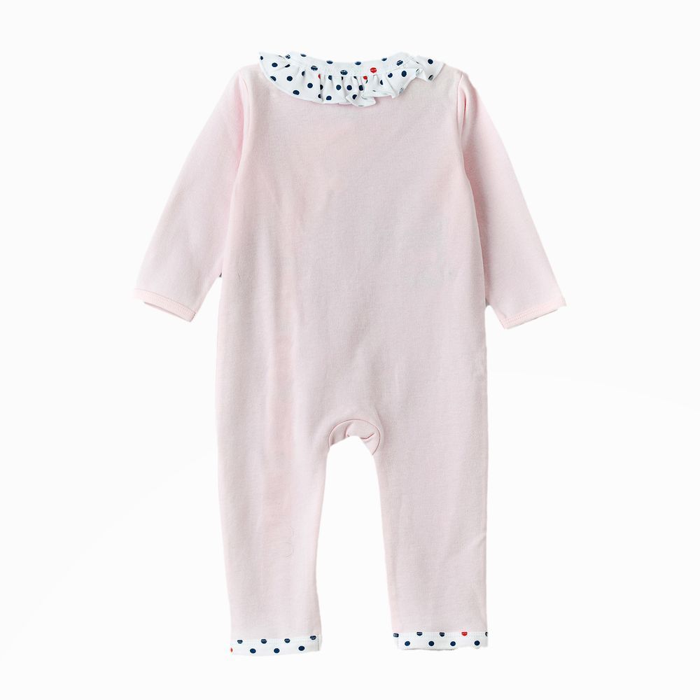 Tiny Hug - Baby Girls' Cotton Knit Sleepsuit - Pink