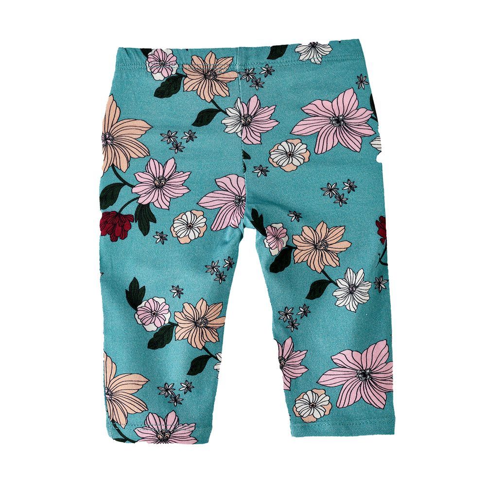 Jelliene - Girls' Floral Print Elastic Waist Leggings