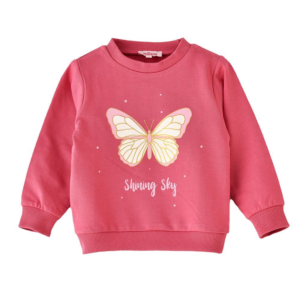 Jelliene - Girls' Butterfly Print Sweatshirt