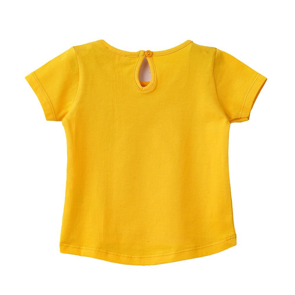 Jelliene - Infant Girl's Sunny Floral Cotton Tee - Yellow