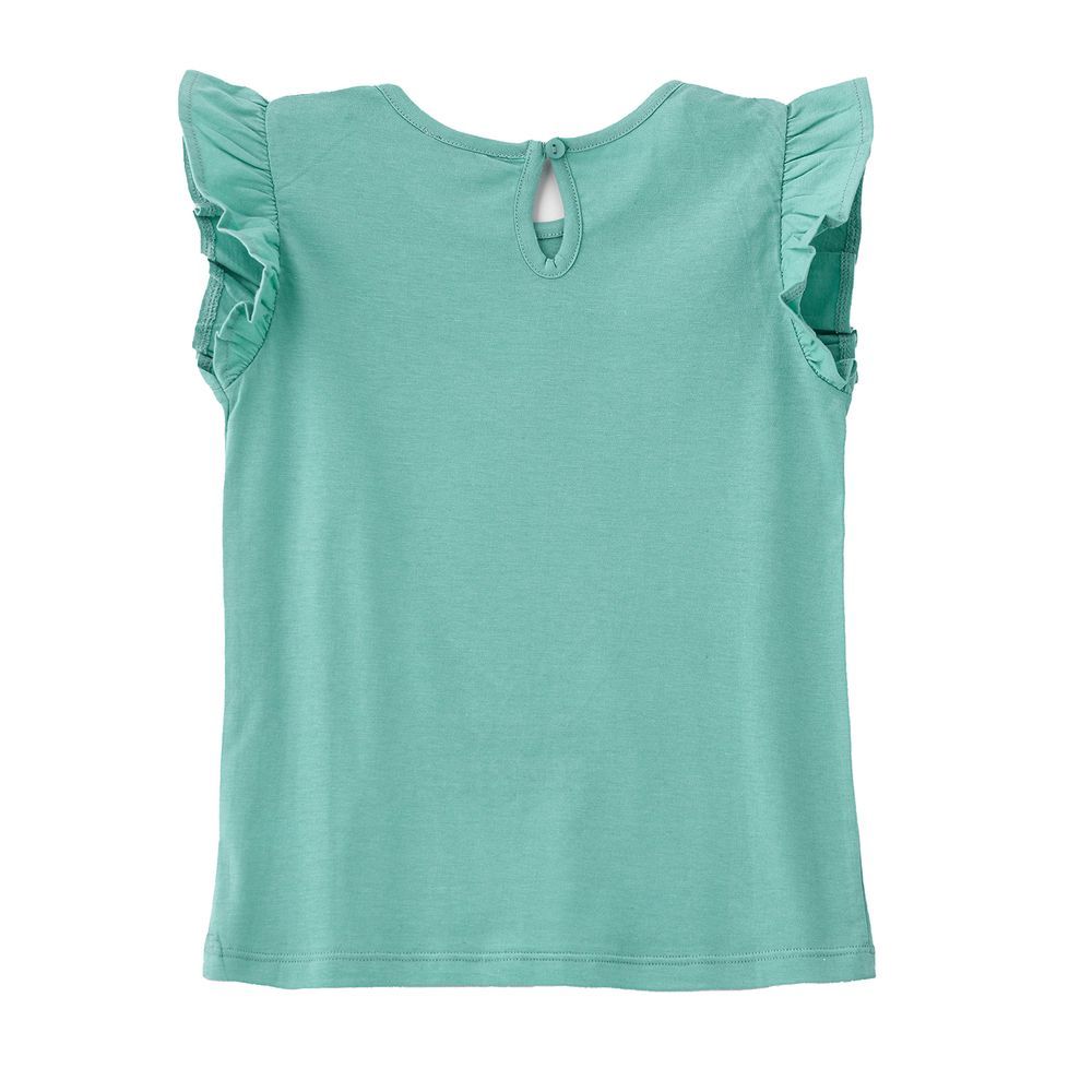 Jelliene - Refreshing Mint Sweet Summer Pineapple Cotton Tee For Girls