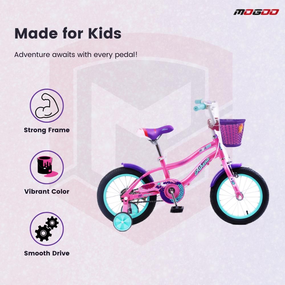 Mogoo - Athena Kids Bicycle - 14 Inch - Pink