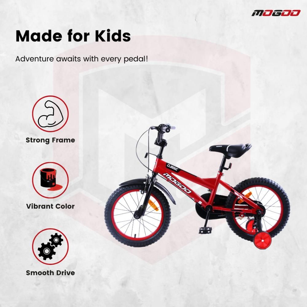 Mogoo - Classic 14 Inch Kids Bicycle - Red