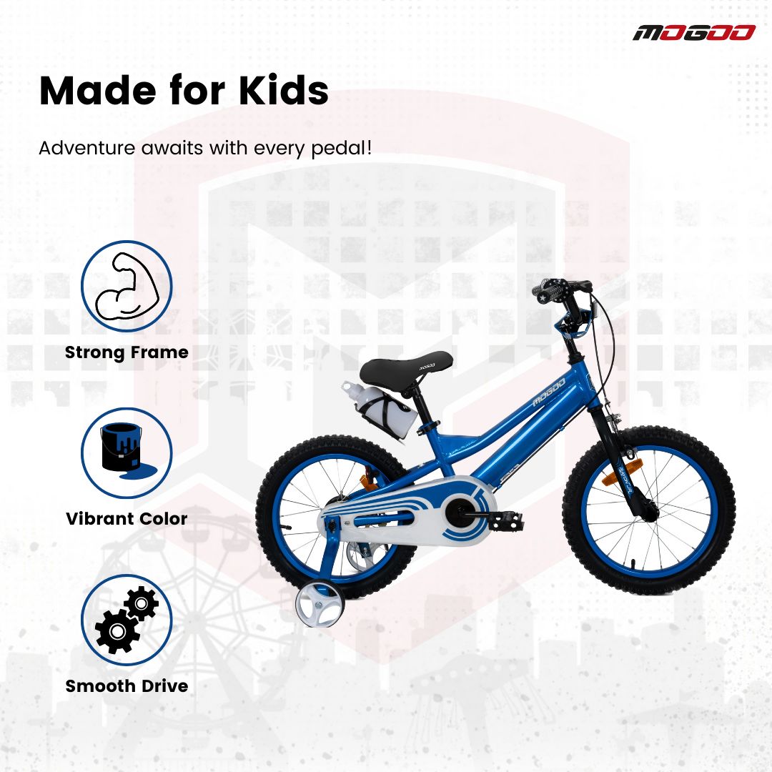 Mogoo - Rayon Junior 2.0 Kids Bicycle - 14 Inch - Blue