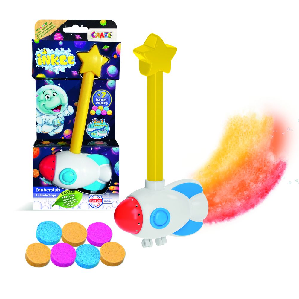 Craze - Inkee 1-Wand Rocket And 7-Bath Drops With Playful Aroma