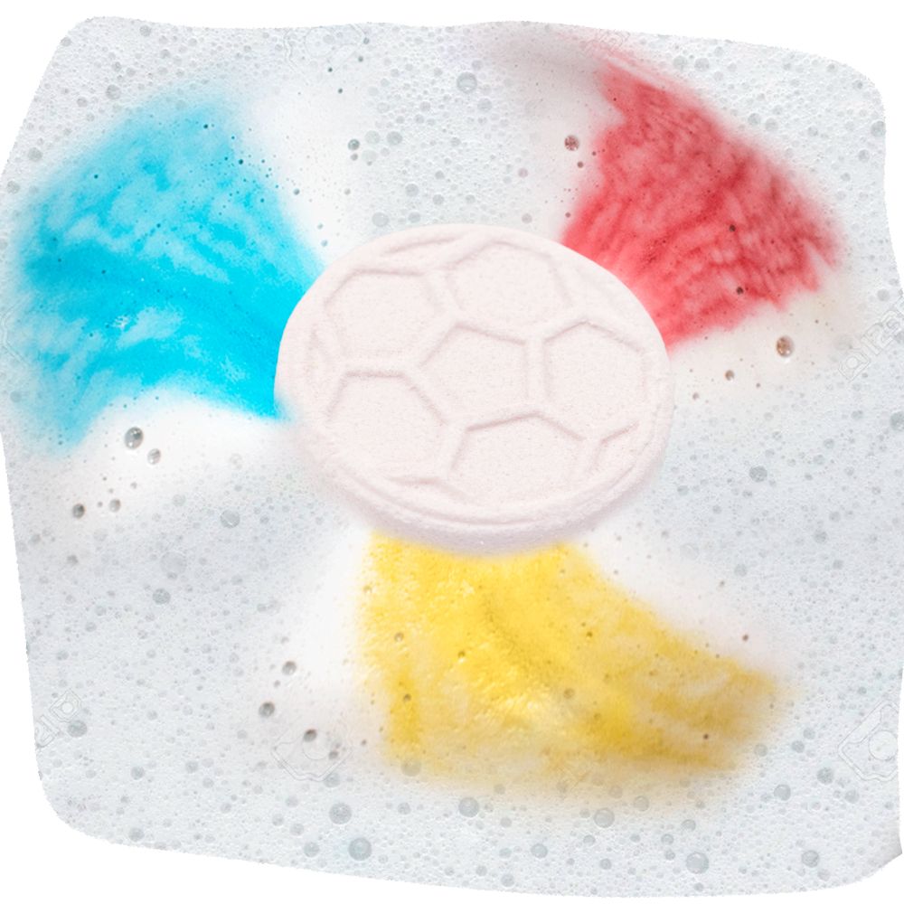 Craze - Inkee Foamy Football Bath Bomb With Almond Oil & Playful Popcorn Aroma