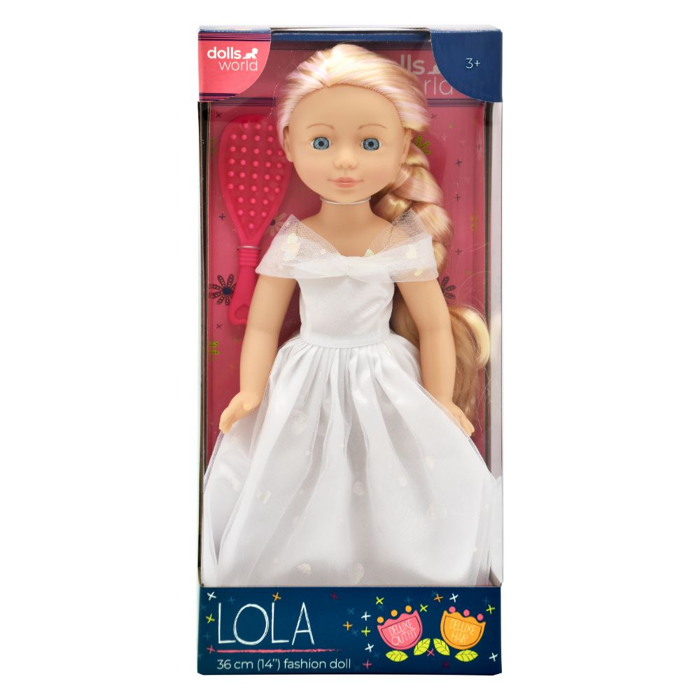 Dollsworld - Lola Fashion Doll With Moving Arms And Legs - White - 14-Inch