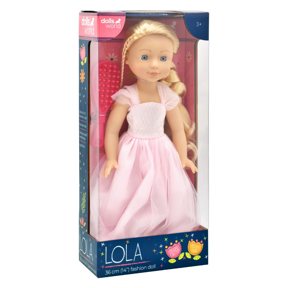 Dollsworld - Lola Fashion Doll With Moving Arms And Legs - Pink - 14-Inch