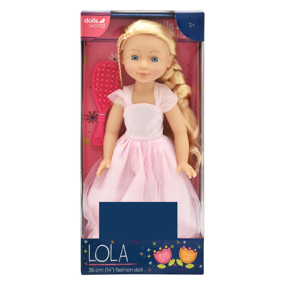 Dollsworld - Lola Fashion Doll With Moving Arms And Legs - Pink - 14-Inch