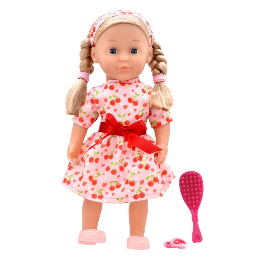 Dollsworld - Charlotte Doll With Hair Accessories - Pink - 14-Inch