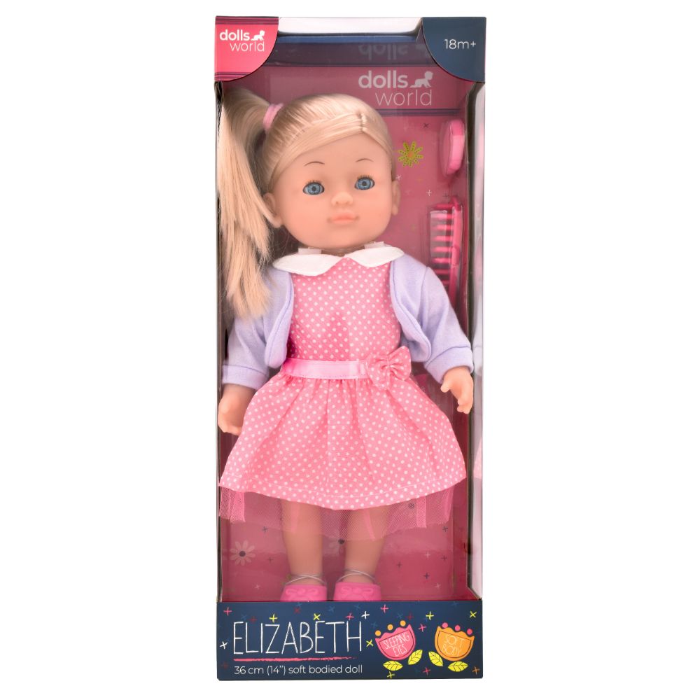 Dollsworld - Elizabeth Doll With Hair Accessories - 14-Inch