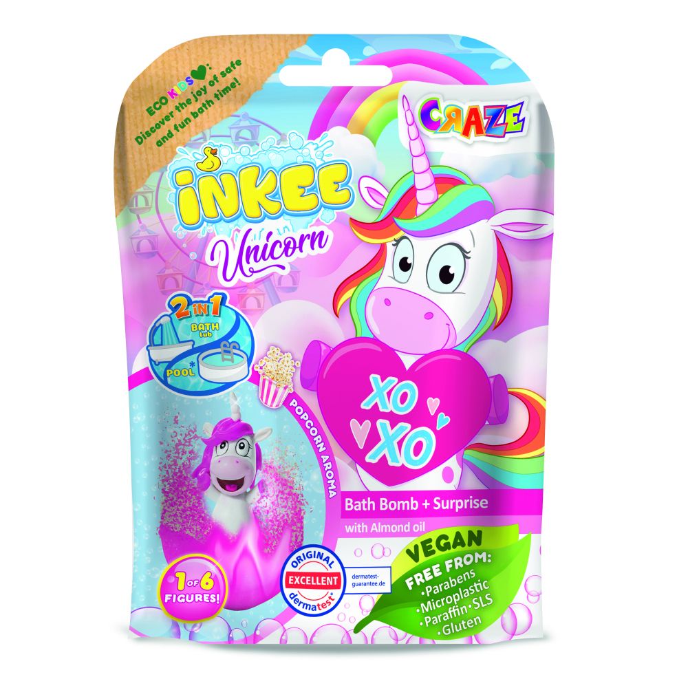 Craze - Inkee Unicorn Bath Bomb - Design May Vary - 1 Pc