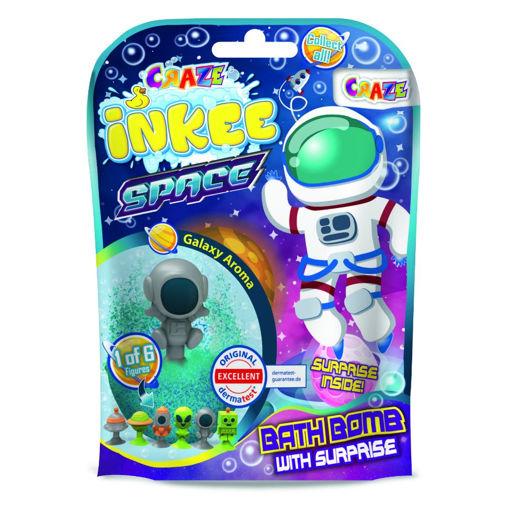 Craze - Inkee Space Bath Bomb - Design May Vary - 1 Pc