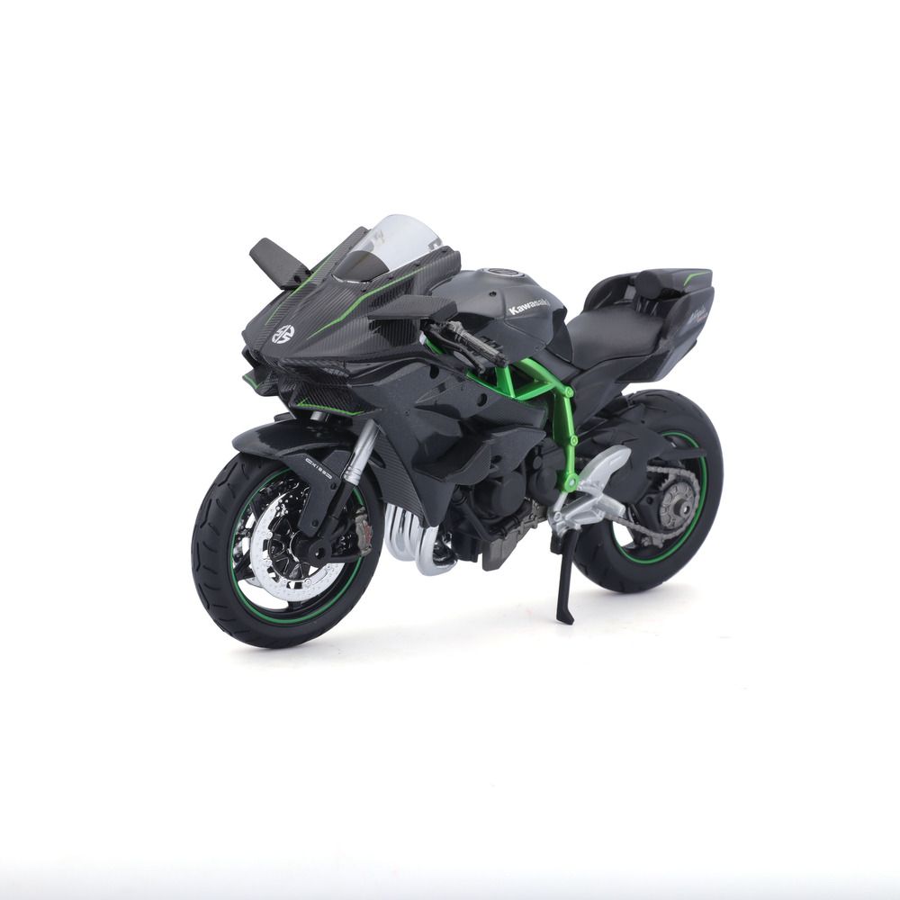 Maisto - 1/12 Kawasaki Ninja H2 Toy Motorcycle - Black