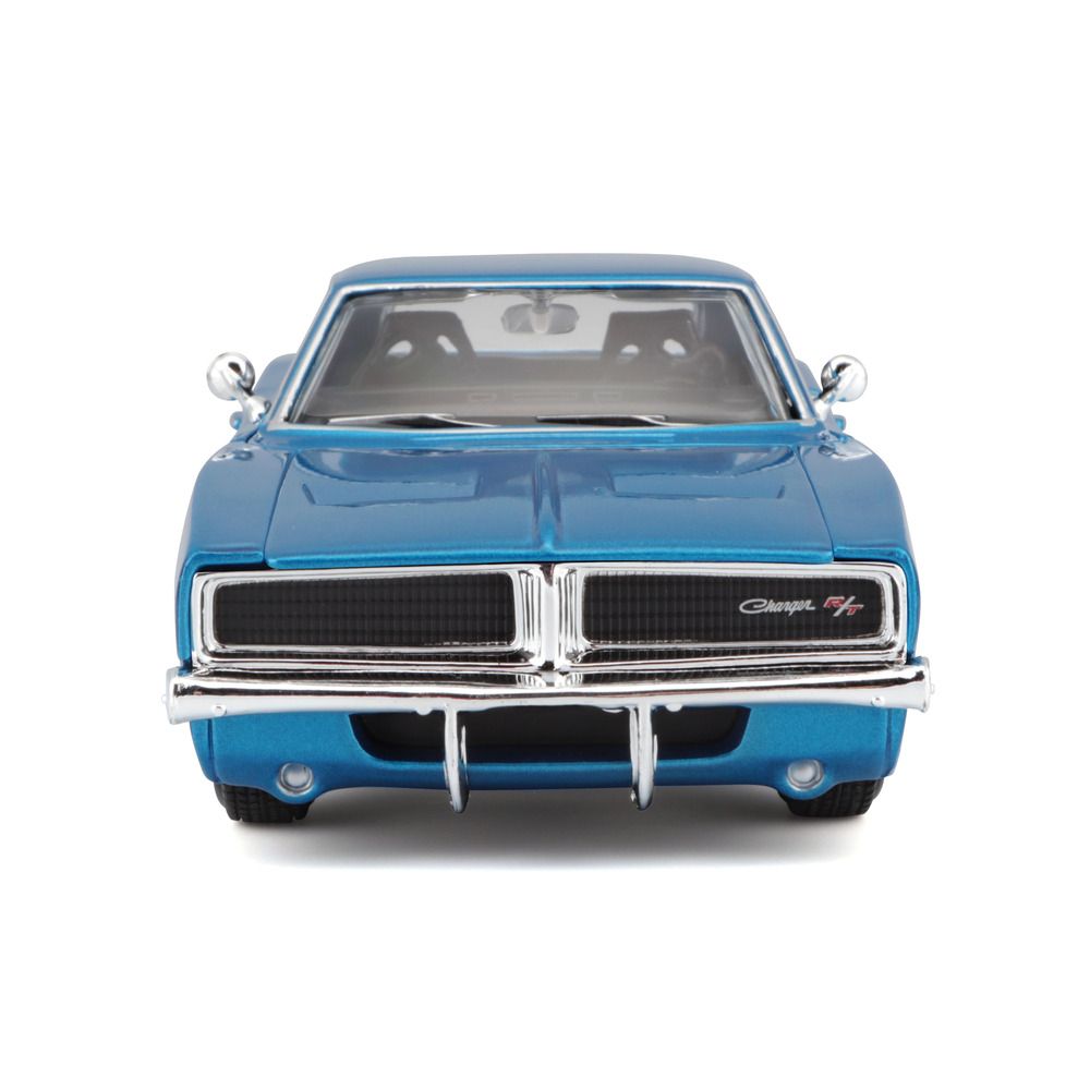 Maisto - 1/24 1969 Dodge Charger Diecast Metal Toy Car - Blue