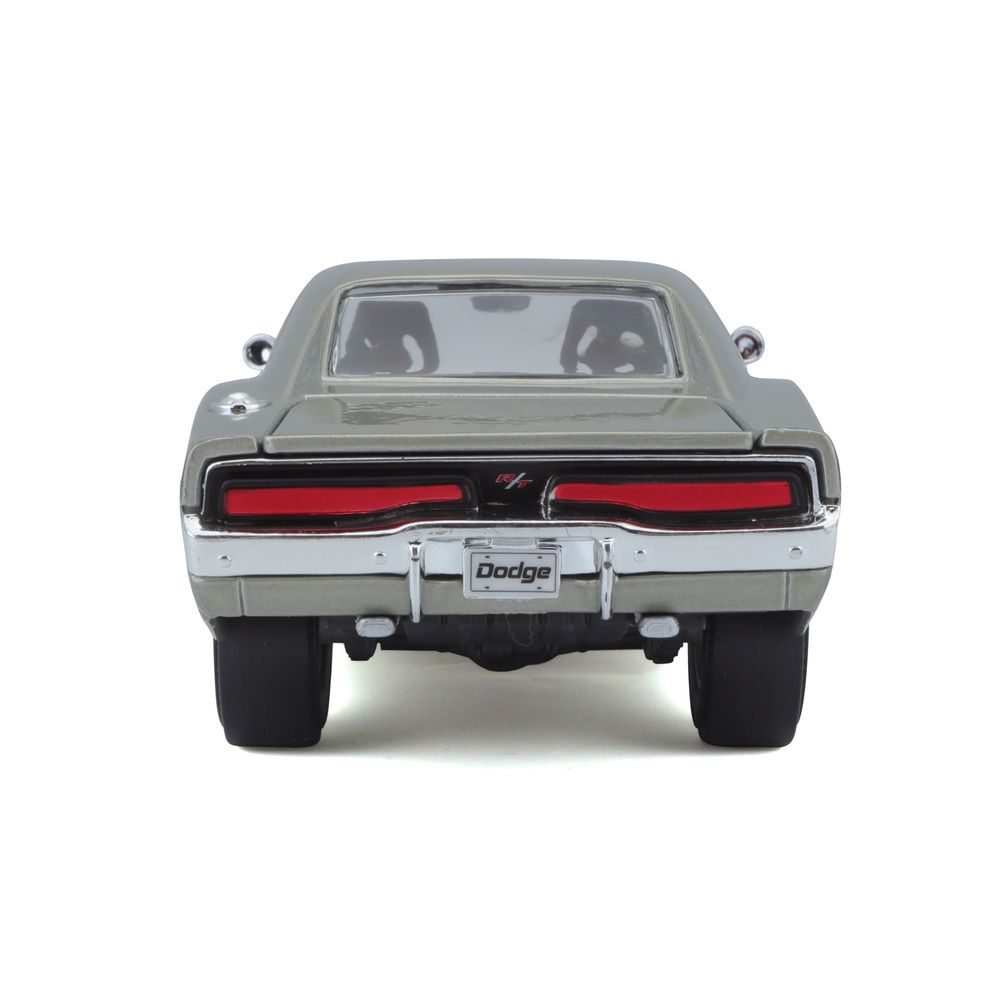 Maisto - 1/24 1969 Dodge Charger Metal Toy Car - Silver