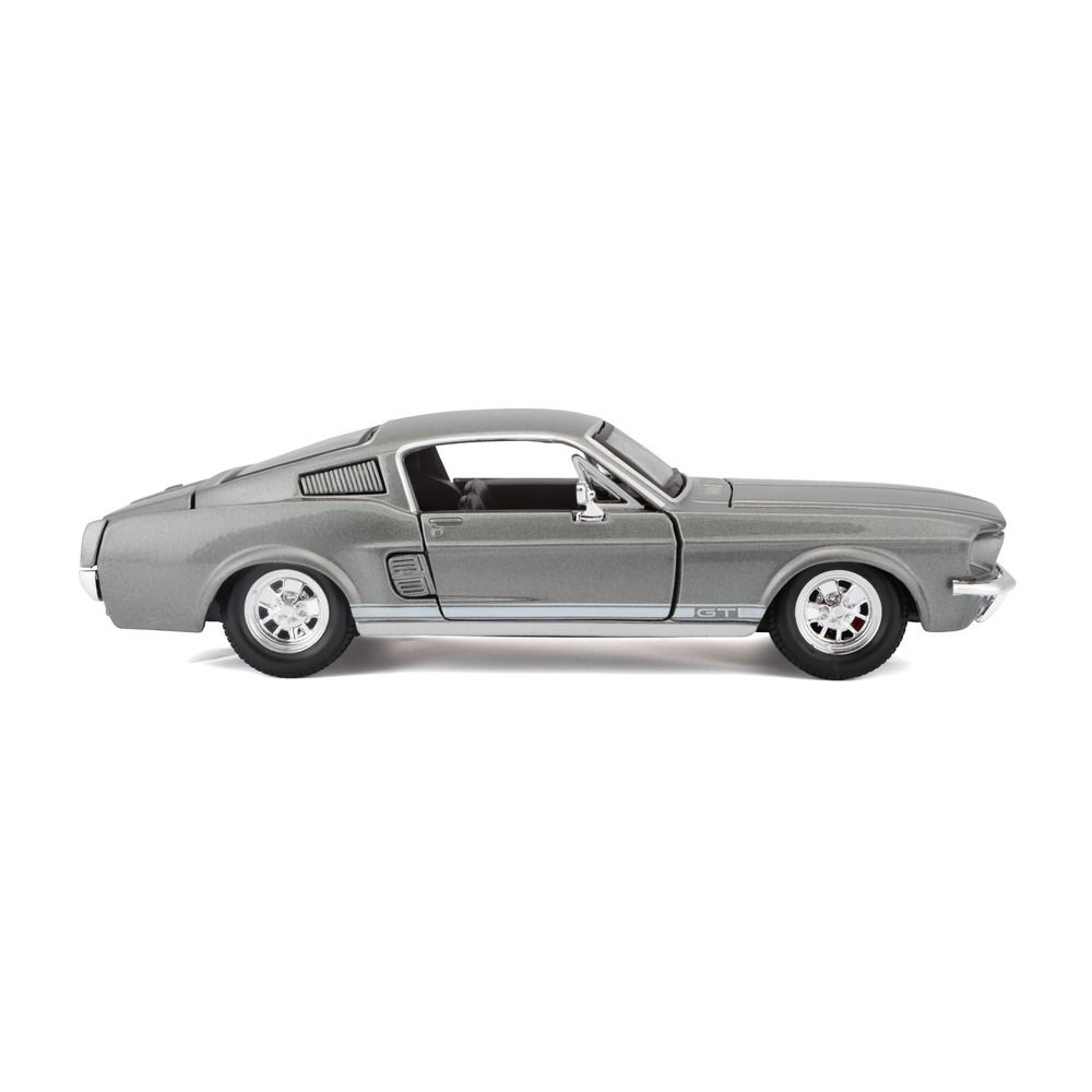 Maisto - 1/24 1967 Ford Mustang GT Metal Toy Car - Grey