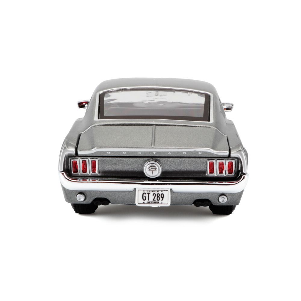 Maisto - 1/24 1967 Ford Mustang GT Metal Toy Car - Grey