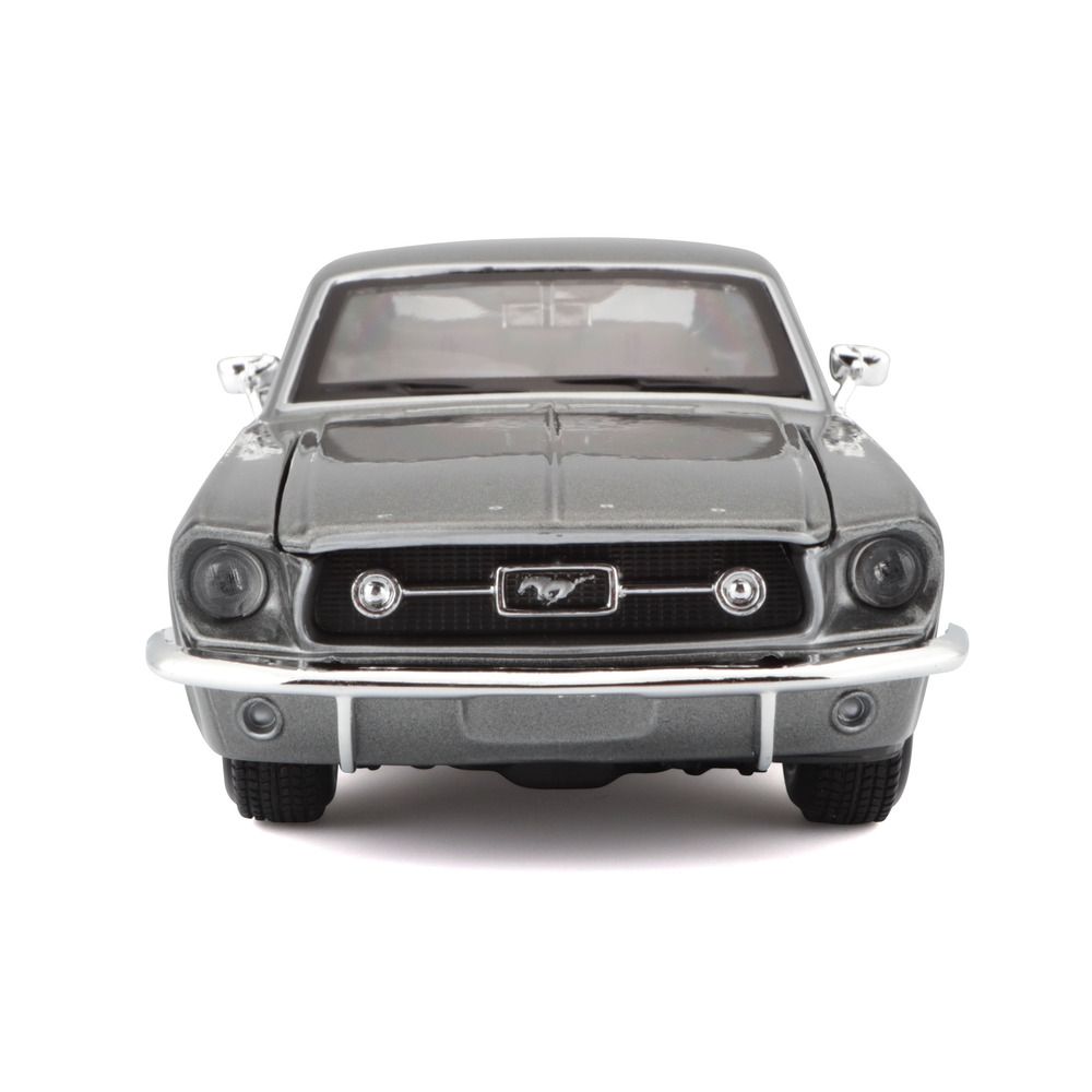 Maisto - 1/24 1967 Ford Mustang GT Metal Toy Car - Grey