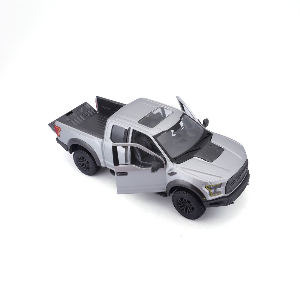 Maisto - 1/24 2017 Ford F-150 Raptor Metal Toy Truck - Matte Grey