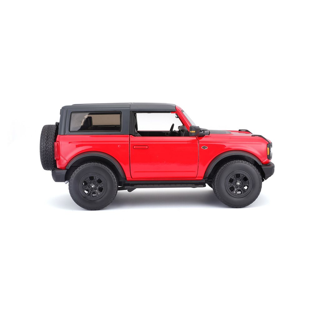 Maisto - 1/18 Ford Bronco Wildtrak Metal Toy Car - Red