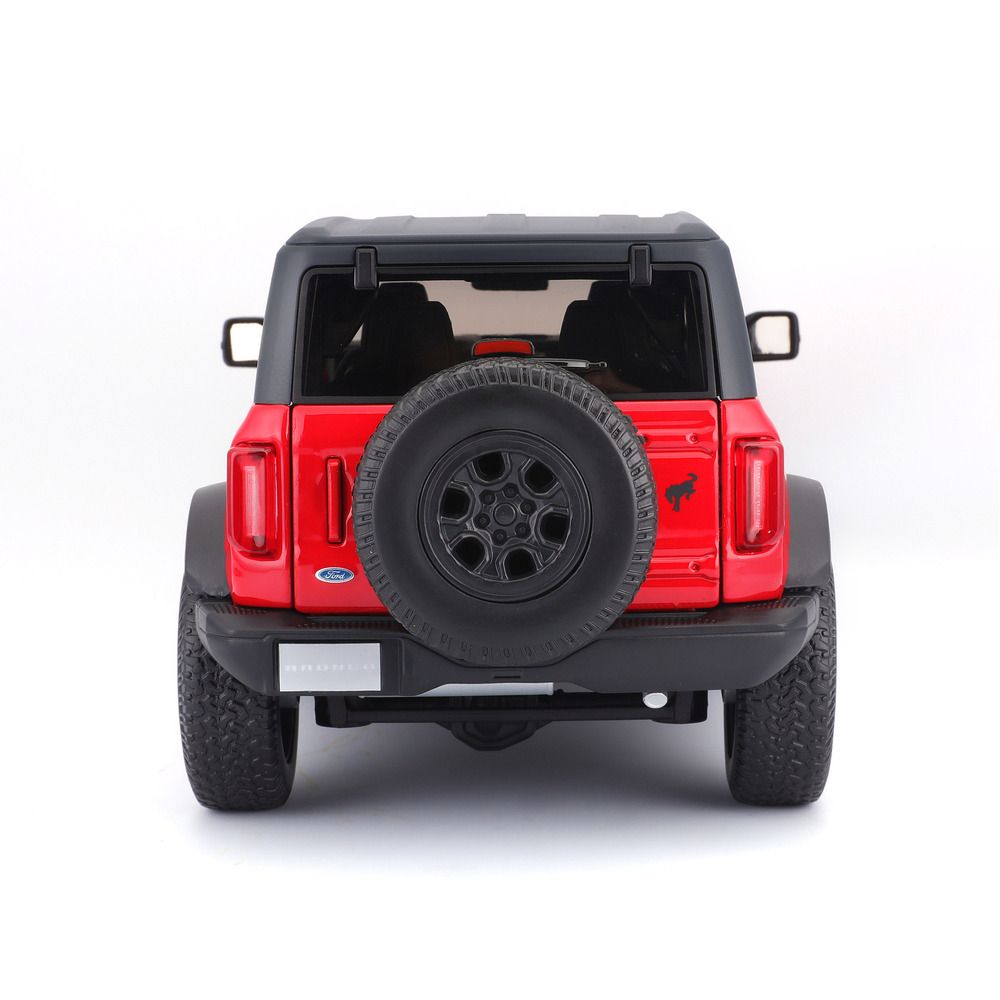 Maisto - 1/18 Ford Bronco Wildtrak Metal Toy Car - Red