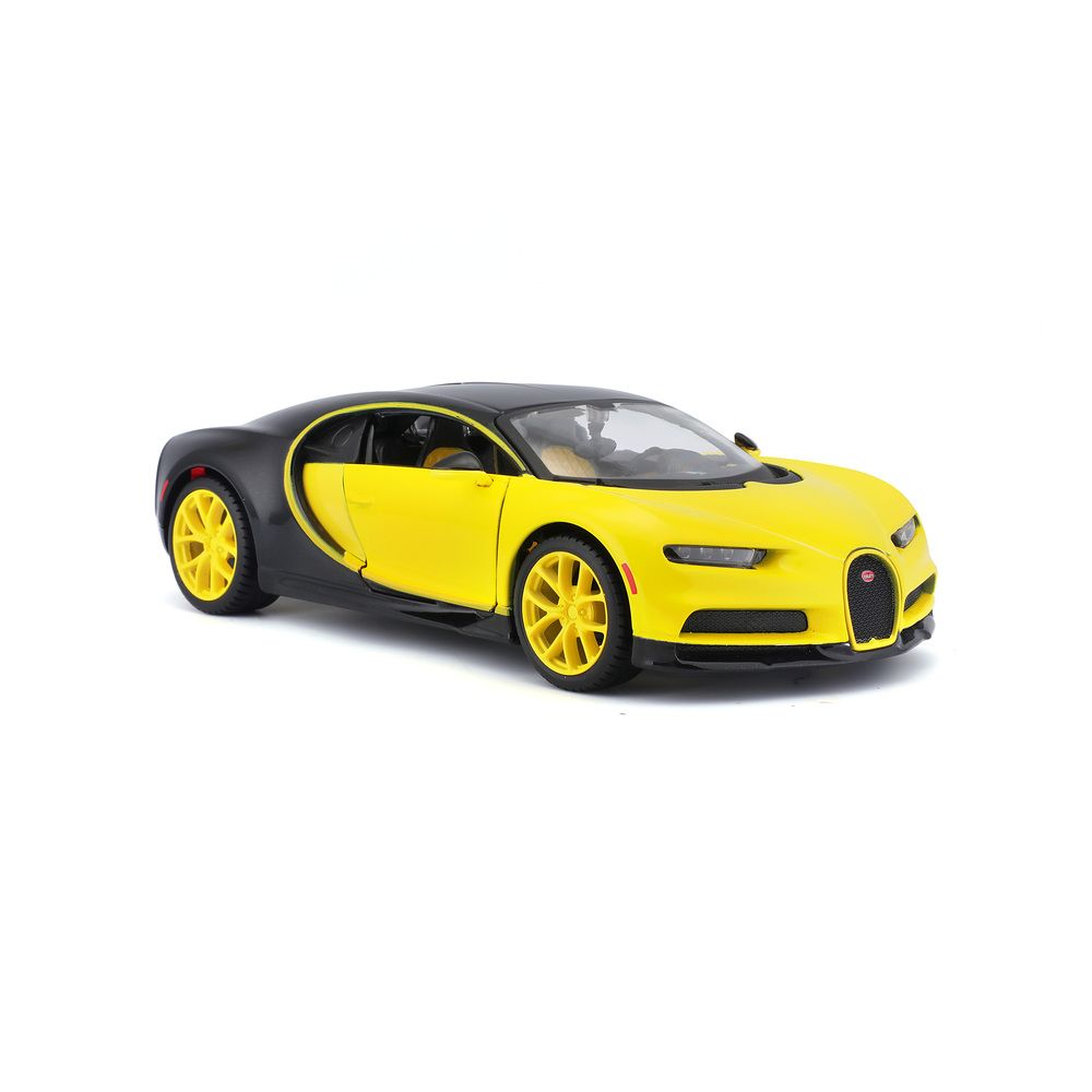 Maisto - 1/24 Bugatti Chiron Metal Toy Car - Yellow/Black