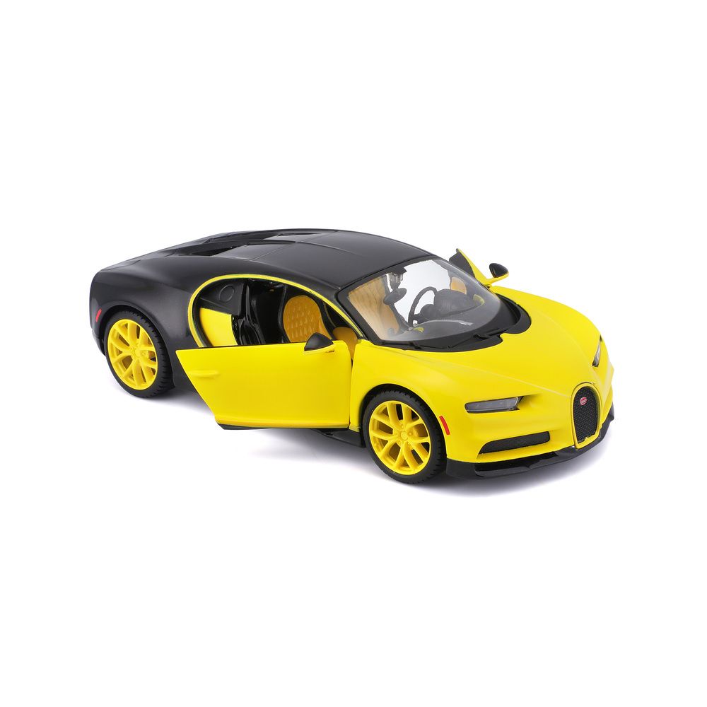 Maisto - 1/24 Bugatti Chiron Metal Toy Car - Yellow/Black