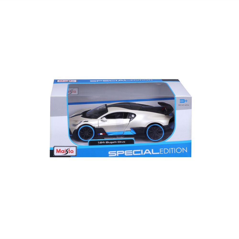 Maisto - 1/24 Bugatti Divo Metal Toy Car - Matte White