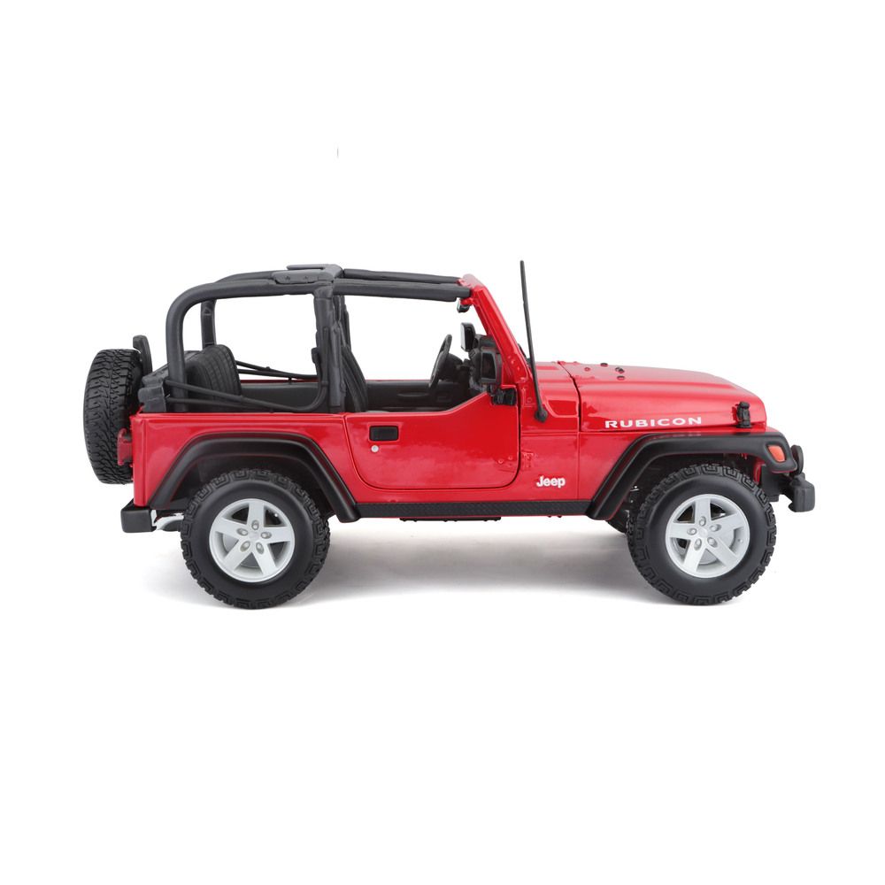 Maisto - 1/18 Wrangler Rubicon Metal Toy Jeep - Red