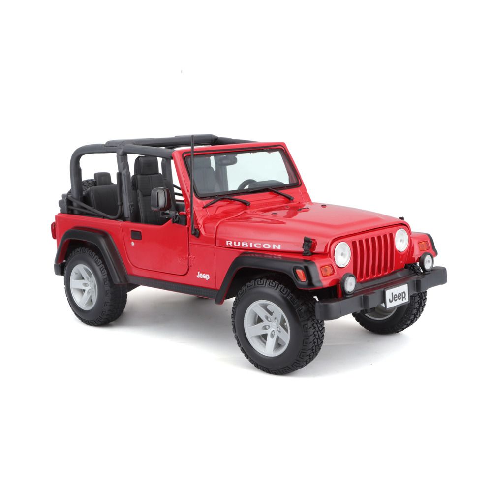 Maisto - 1/18 Wrangler Rubicon Metal Toy Jeep - Red